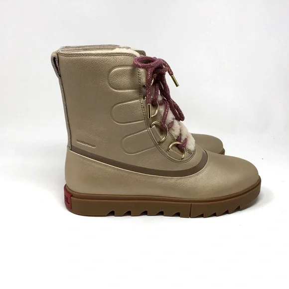 SOREL Joan of Arctic Next Lite Lux Waterproof Genuine Shearling Trim Boot, Sz 9